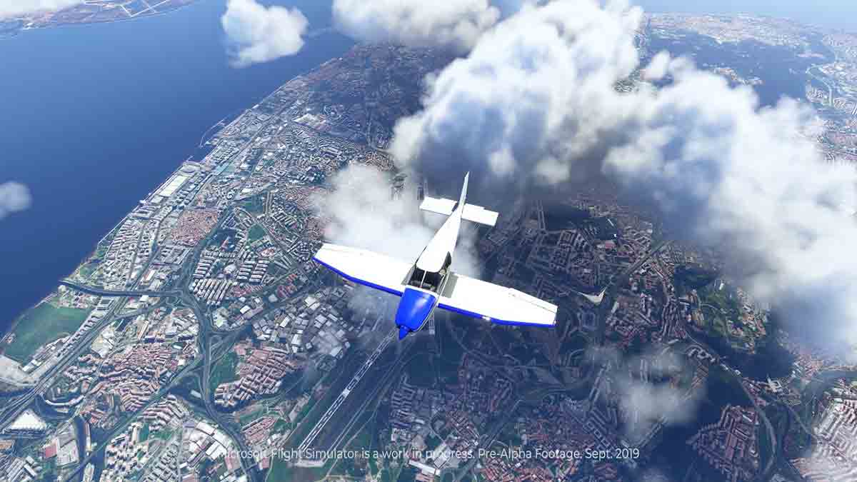 فضای بررسی بازی Microsoft Flight Simulator