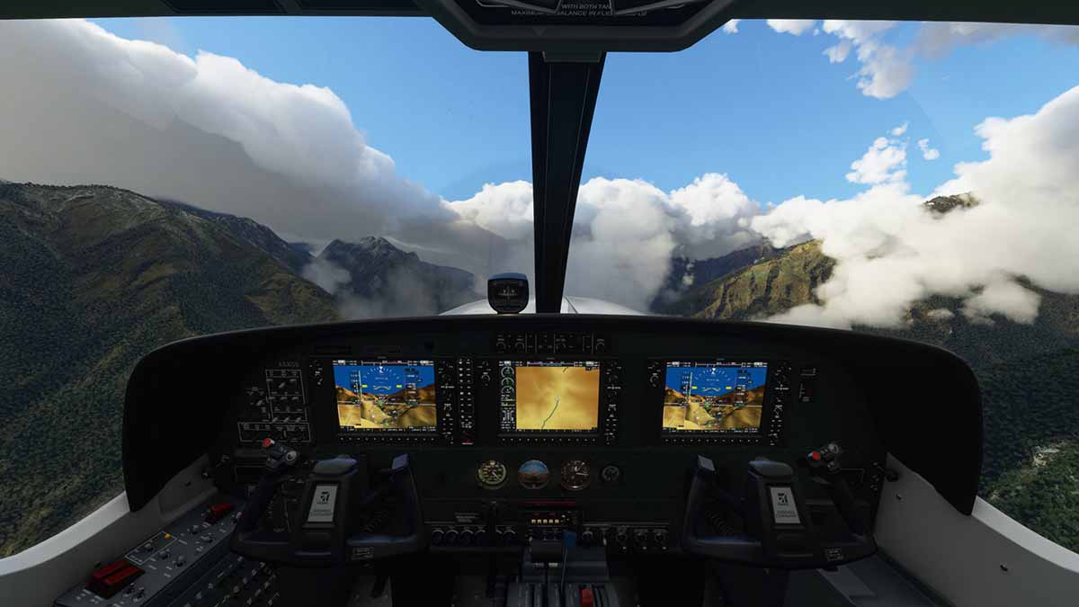 کابین داخل بررسی بازی Microsoft Flight Simulator